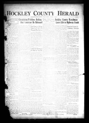 Primary view of object titled 'Hockley County Herald (Levelland, Tex.), Vol. 7, No. 12, Ed. 1 Friday, October 31, 1930'.