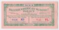 Text: [Raffle Ticket for British American Monthly Policy Drawing]