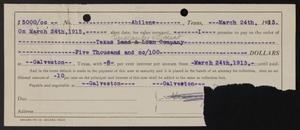 Primary view of object titled '[Henry Sayles Lien Note]'.