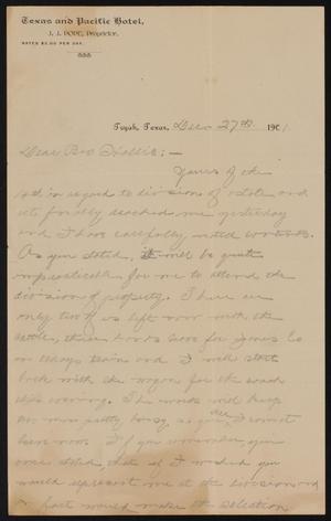 Primary view of object titled '[Letter from H. P. Mansfield to Henry Sayles, August 6, 1902]'.