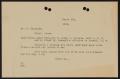 Letter: [Letter from John Sayles to M. McAlpine, March 6, 1913]