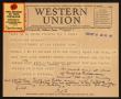 Primary view of [Telegram from David W. Stephens to Sayles & Sayles, October 9,1929]