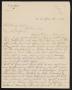 Primary view of [Letter from T. A. Irvin to Henry Sayles, April 29, 1912]