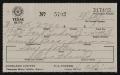 Thumbnail image of item number 1 in: '[Vehicle Registration Certificate, 1934]'.