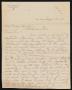 Primary view of [Letter from T. A. Irvin to Henry Sayles, January 12, 1912]