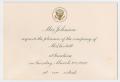 Primary view of [Lunch Invitation from Lady Bird Johnson,March 22, 1966]