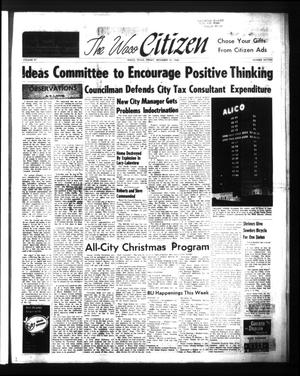 Primary view of object titled 'The Waco Citizen (Waco, Tex.), Vol. 27, No. 16, Ed. 1 Friday, December 16, 1960'.