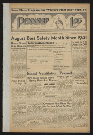 Primary view of object titled 'Pennship Log (Beaumont, Tex.), Vol. 2, No. 20, Ed. 1 Friday, September 15, 1944'.
