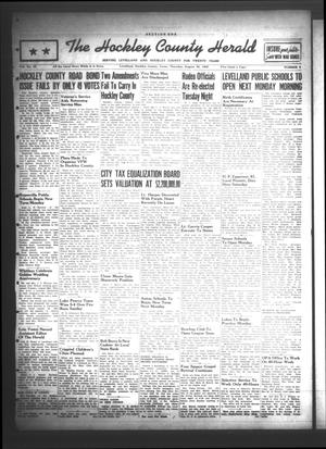 Primary view of object titled 'The Hockley County Herald (Levelland, Tex.), Vol. 22, No. 5, Ed. 1 Thursday, August 30, 1945'.