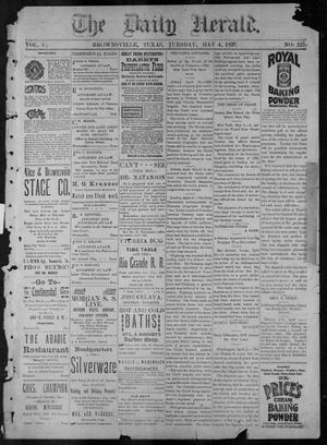 Primary view of object titled 'The Daily Herald (Brownsville, Tex.), Vol. 5, No. 225, Ed. 1, Tuesday, May 4, 1897'.