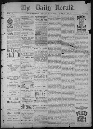 Primary view of object titled 'The Daily Herald (Brownsville, Tex.), Vol. 5, No. 229, Ed. 1, Saturday, May 8, 1897'.