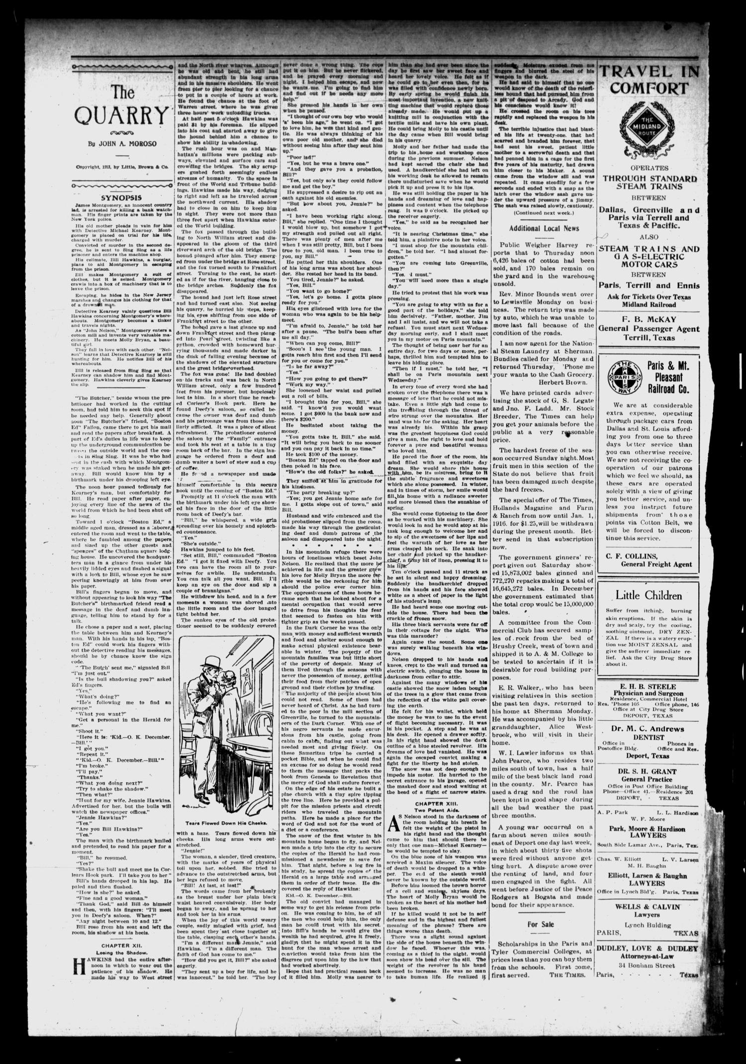 The Deport Times (Deport, Tex.), Vol. 7, No. 8, Ed. 1 Friday, March 26, 1915
                                                
                                                    [Sequence #]: 4 of 6
                                                