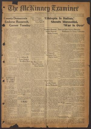 Primary view of object titled 'The McKinney Examiner (McKinney, Tex.), Vol. 50, No. 28, Ed. 1 Thursday, May 7, 1936'.