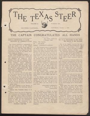 Primary view of object titled 'The Texas Steer (U. S. S. Texas), Vol. 2, No. 13, Ed. 1 Saturday, October 4, 1930'.