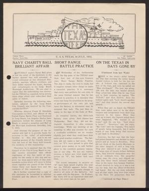 Primary view of object titled 'The Texas Steer (U. S. S. Texas), Vol. 3, No. 41, Ed. 1 Saturday, July 16, 1932'.