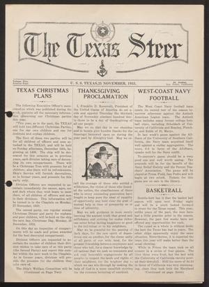 Primary view of The Texas Steer (U. S. S. Texas), Vol. 5, No. 4, Ed. 1 Saturday, November 25, 1933