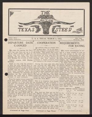 Primary view of object titled 'The Texas Steer (U. S. S. Texas), Vol. 3, No. 22, Ed. 1 Saturday, March 5, 1932'.