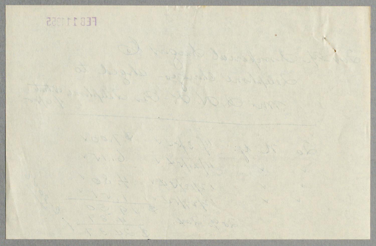 [Imperial Sugar Company, Telephone Charges, February 11, 1955]
                                                
                                                    [Sequence #]: 2 of 2
                                                