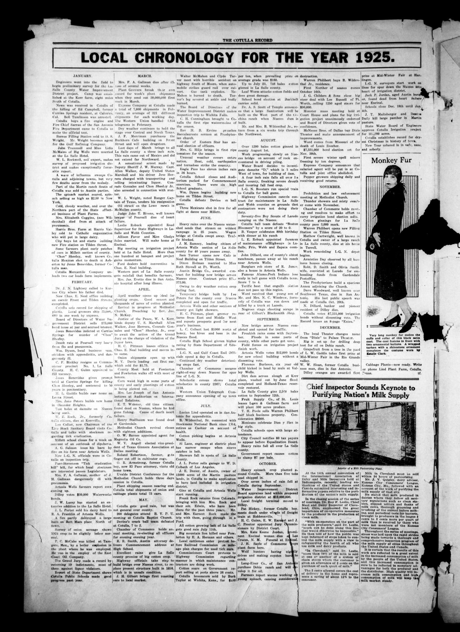 The Cotulla Record (Cotulla, Tex.), Vol. 27, No. 43, Ed. 1 Saturday, January 9, 1926
                                                
                                                    [Sequence #]: 2 of 8
                                                