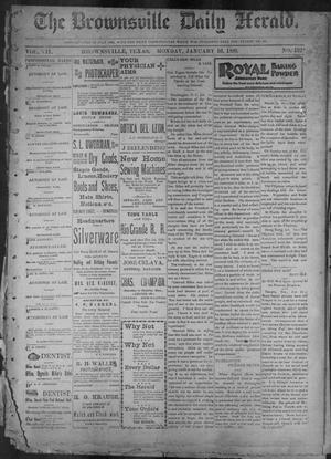 Primary view of object titled 'The Brownsville Daily Herald. (Brownsville, Tex.), Vol. 7, No. 182, Ed. 1, Monday, January 16, 1899'.