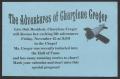 Pamphlet: [Flyer: The Adventures of Charlyne Creger]