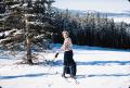 Photograph: [Charlyne Creger on Skis on Mountain]