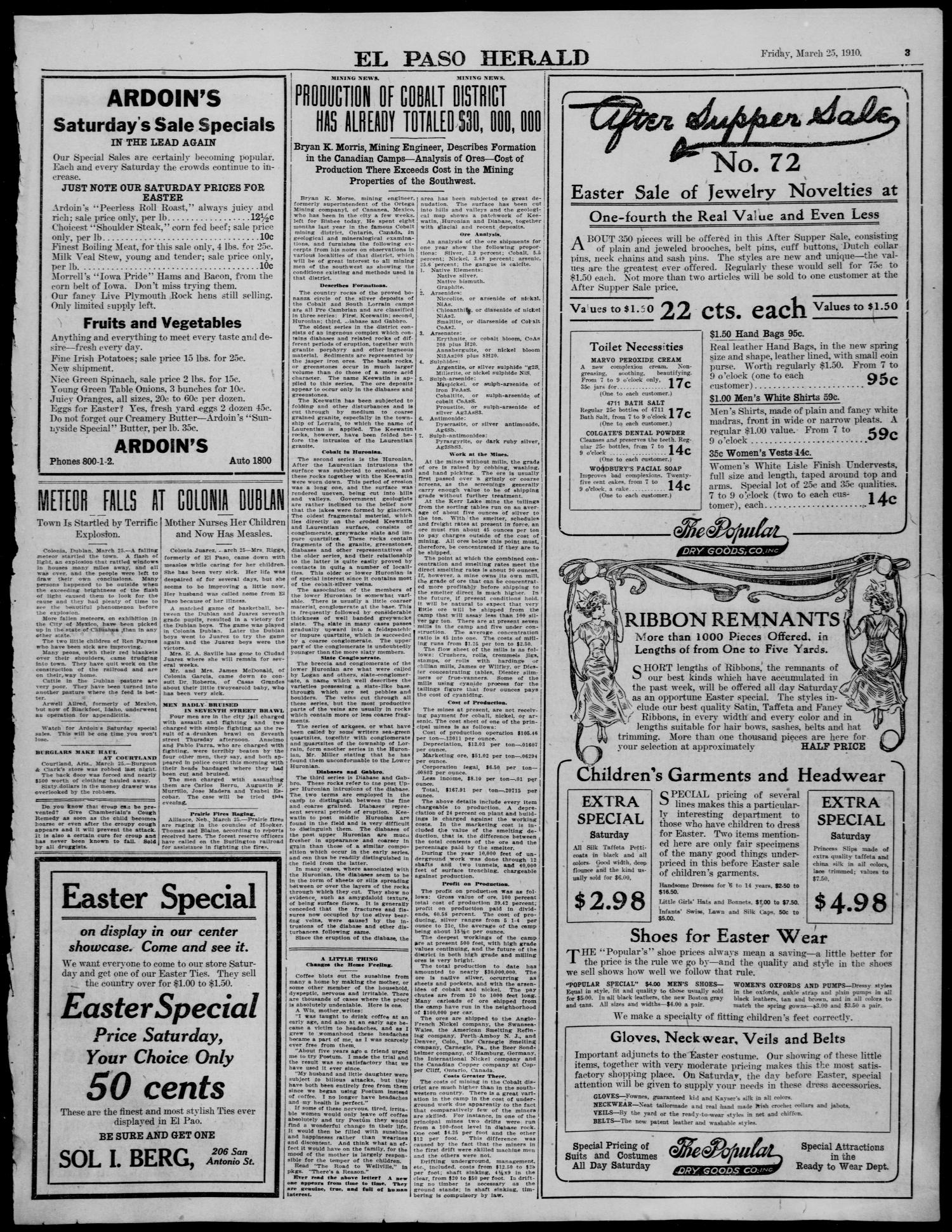 El Paso Herald (El Paso, Tex.), Ed. 1, Friday, March 25, 1910
                                                
                                                    [Sequence #]: 3 of 12
                                                