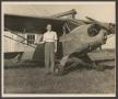 Photograph: Catherine Parker with Plane