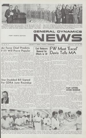 Primary view of General Dynamics News, Volume 23, Number 8, April 29, 1970