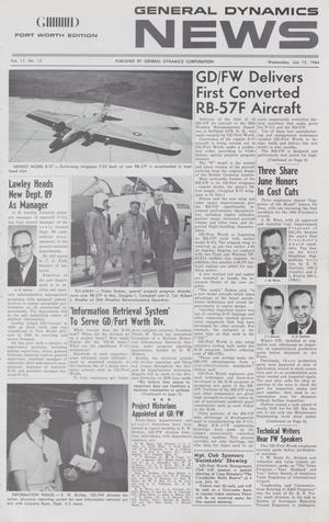 Primary view of object titled 'General Dynamics News, Volume 17, Number 15, July 15, 1964'.