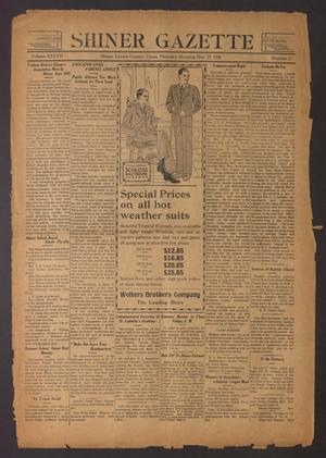Primary view of object titled 'Shiner Gazette (Shiner, Tex.), Vol. 37, No. 27, Ed. 1 Thursday, May 29, 1930'.