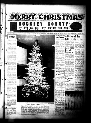 Primary view of object titled 'Hockley County Free Press (Levelland, Tex.), Vol. 1, No. 59, Ed. 1 Wednesday, December 23, 1964'.
