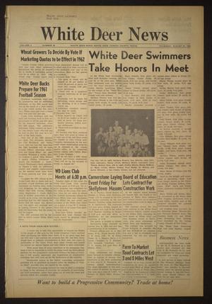 Primary view of object titled 'White Deer News (White Deer, Tex.), Vol. 2, No. 24, Ed. 1 Thursday, August 24, 1961'.