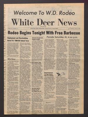 Primary view of object titled 'White Deer News (White Deer, Tex.), Vol. 25, No. 16, Ed. 1 Thursday, July 26, 1984'.