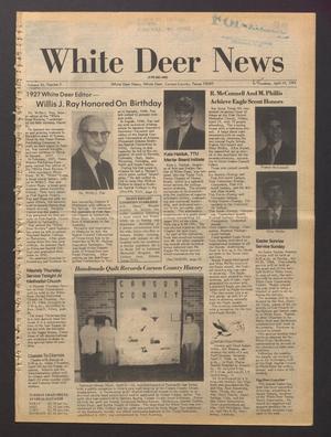 Primary view of object titled 'White Deer News (White Deer, Tex.), Vol. 25, No. 2, Ed. 1 Thursday, April 19, 1984'.