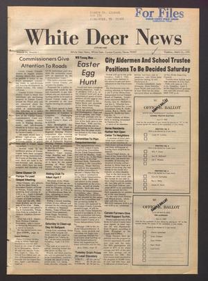 Primary view of object titled 'White Deer News (White Deer, Tex.), Vol. 24, No. 1, Ed. 1 Thursday, March 31, 1983'.