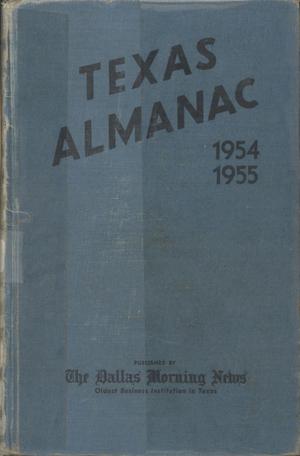 Primary view of object titled 'Texas Almanac, 1954-1955'.