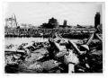 Photograph: [Debris at the docks after the 1947 Texas City Disaster]