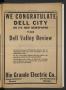 Thumbnail image of item number 3 in: 'Dell Valley Review (Dell City, Tex.), Vol. 1, No. 9, Ed. 1 Wednesday, October 17, 1956'.