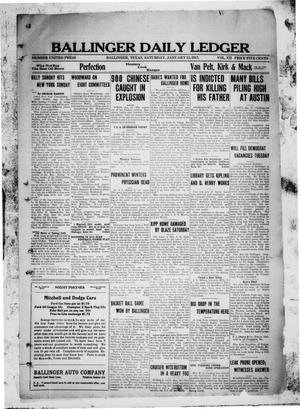 Primary view of object titled 'Ballinger Daily Ledger (Ballinger, Tex.), Vol. 12, Ed. 1 Saturday, January 13, 1917'.