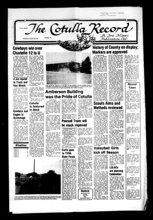Primary view of object titled 'The Cotulla Record (Cotulla, Tex.), No. 13, Ed. 1 Thursday, August 26, 1982'.
