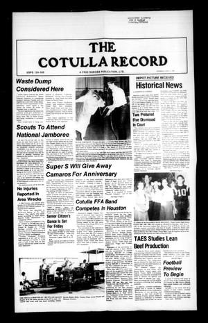 Primary view of object titled 'The Cotulla Record (Cotulla, Tex.), Ed. 1 Thursday, July 11, 1985'.