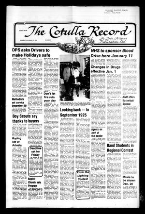 Primary view of object titled 'The Cotulla Record (Cotulla, Tex.), No. 31, Ed. 1 Thursday, December 17, 1981'.