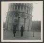 Photograph: [Woman in Front of Leaning Tower of Pisa]