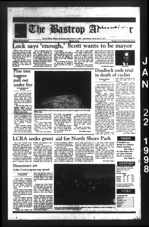 Primary view of object titled 'The Bastrop Advertiser (Bastrop, Tex.), Vol. 144, No. 94, Ed. 1 Thursday, January 22, 1998'.