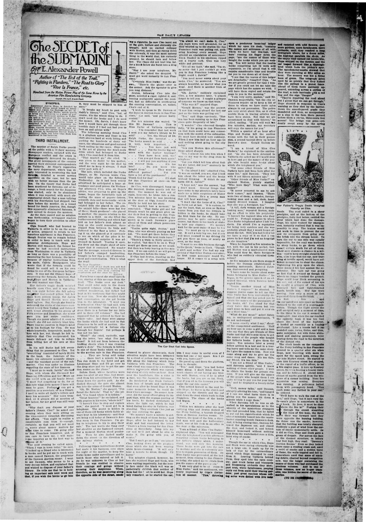 The Daily Ledger. (Ballinger, Tex.), Vol. 11, Ed. 1 Wednesday, July 26, 1916
                                                
                                                    [Sequence #]: 3 of 4
                                                