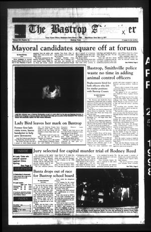 Primary view of object titled 'The Bastrop Advertiser (Bastrop, Tex.), Vol. 145, No. 16, Ed. 1 Saturday, April 25, 1998'.