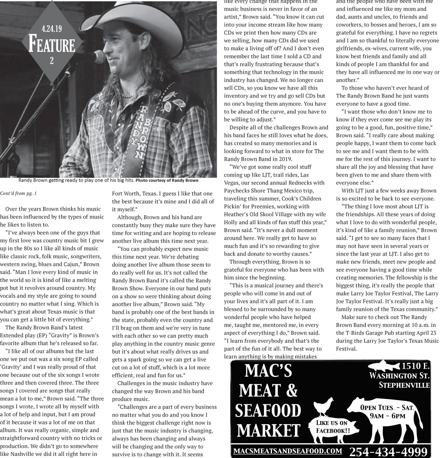 The JTAC (Stephenville, Tex.), Vol. 200, No. 12, Ed. 1 Wednesday, April 24, 2019
                                                
                                                    [Sequence #]: 2 of 7
                                                