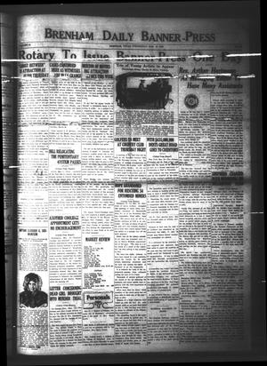 Primary view of object titled 'Brenham Daily Banner-Press (Brenham, Tex.), Vol. 41, No. 300, Ed. 1 Wednesday, March 18, 1925'.