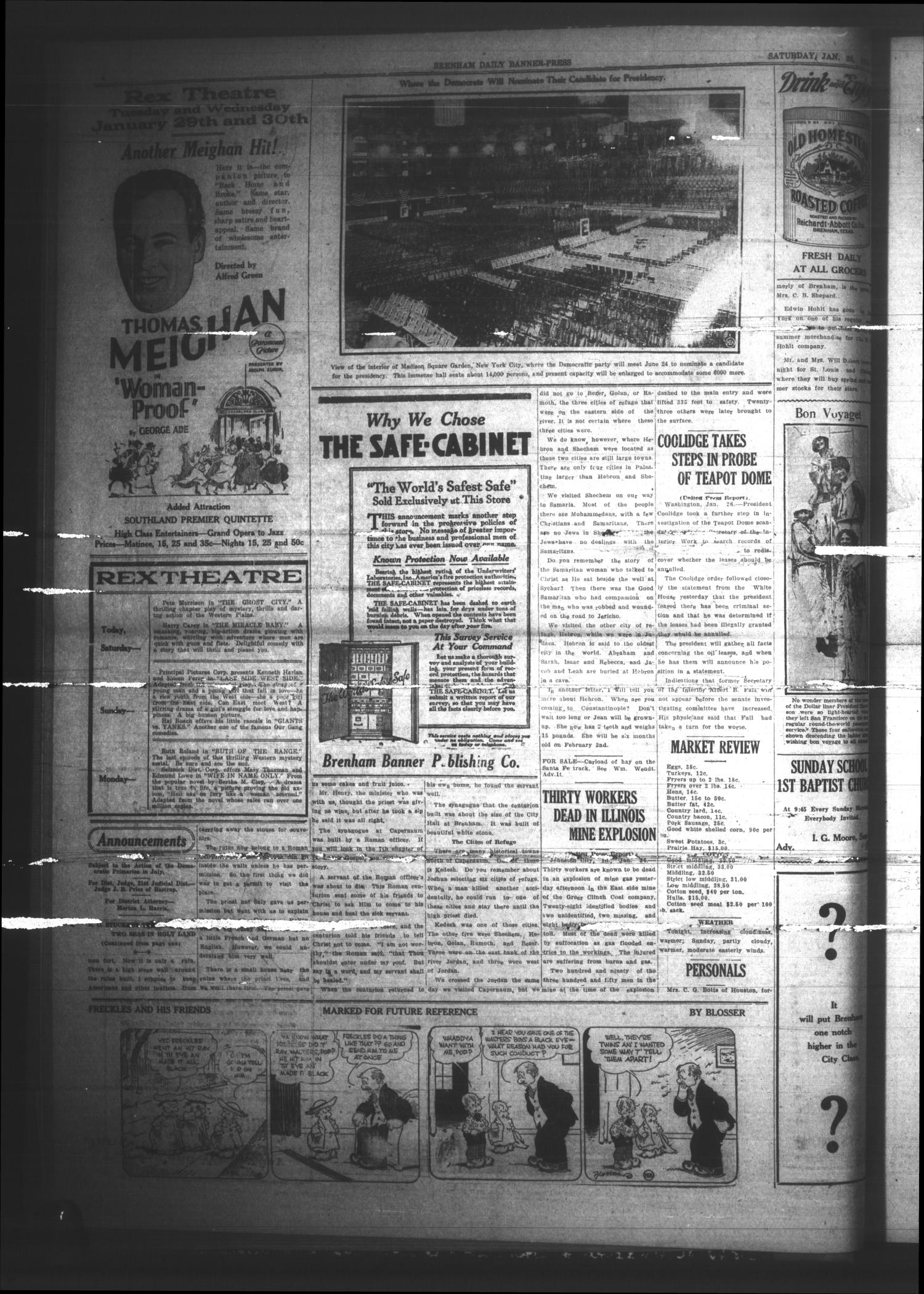 Brenham Daily Banner-Press (Brenham, Tex.), Vol. 40, No. 256, Ed. 1 Saturday, January 26, 1924
                                                
                                                    [Sequence #]: 4 of 4
                                                